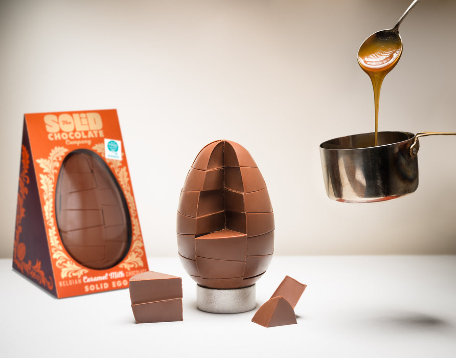 Solid Belgian Milk Chocolate with Caramel Egg (750g) - SOLD OUT!